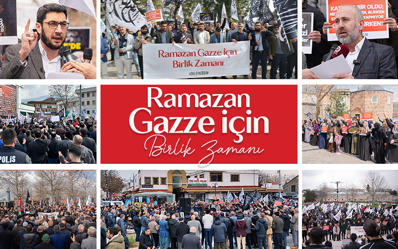 Ramazan Gazze İçin Birlik Zamanı Basın Açıklamaları